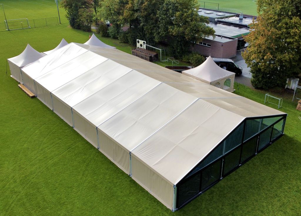 Alu tent 15 meter breed